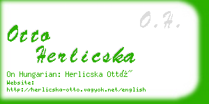 otto herlicska business card